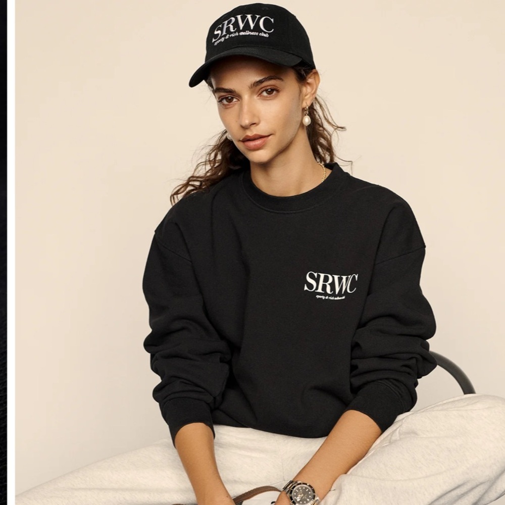 Sporty & Rich black crewneck (sold out online) - Picture 3 of 10